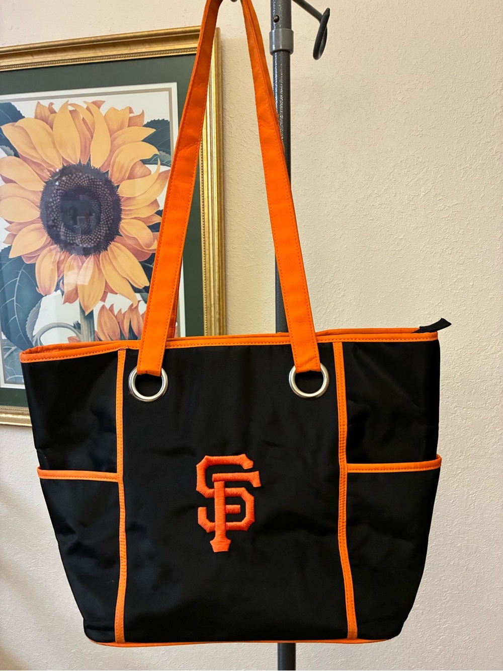 San Francisco  Giants Large Zippered Tote Bag